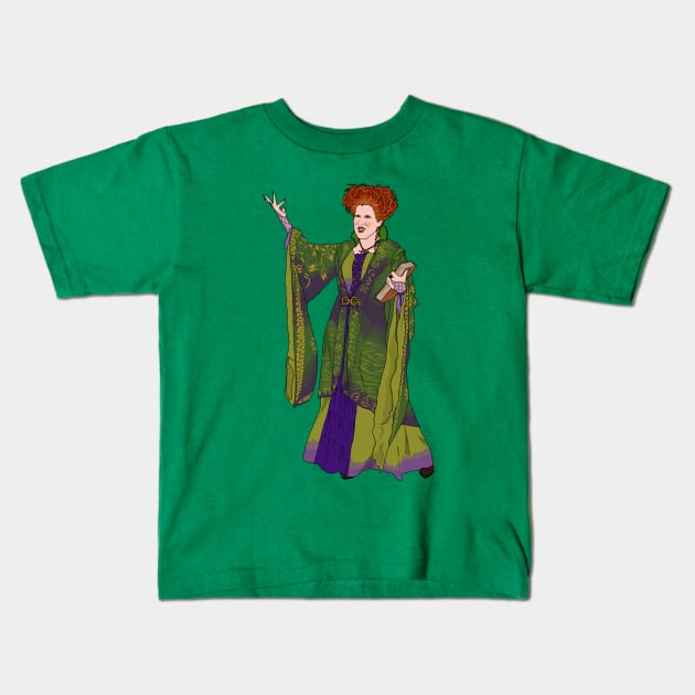 I Put a Spell On You | Hocus Pocus | Winnie Kids T-Shirt by Jakmalone